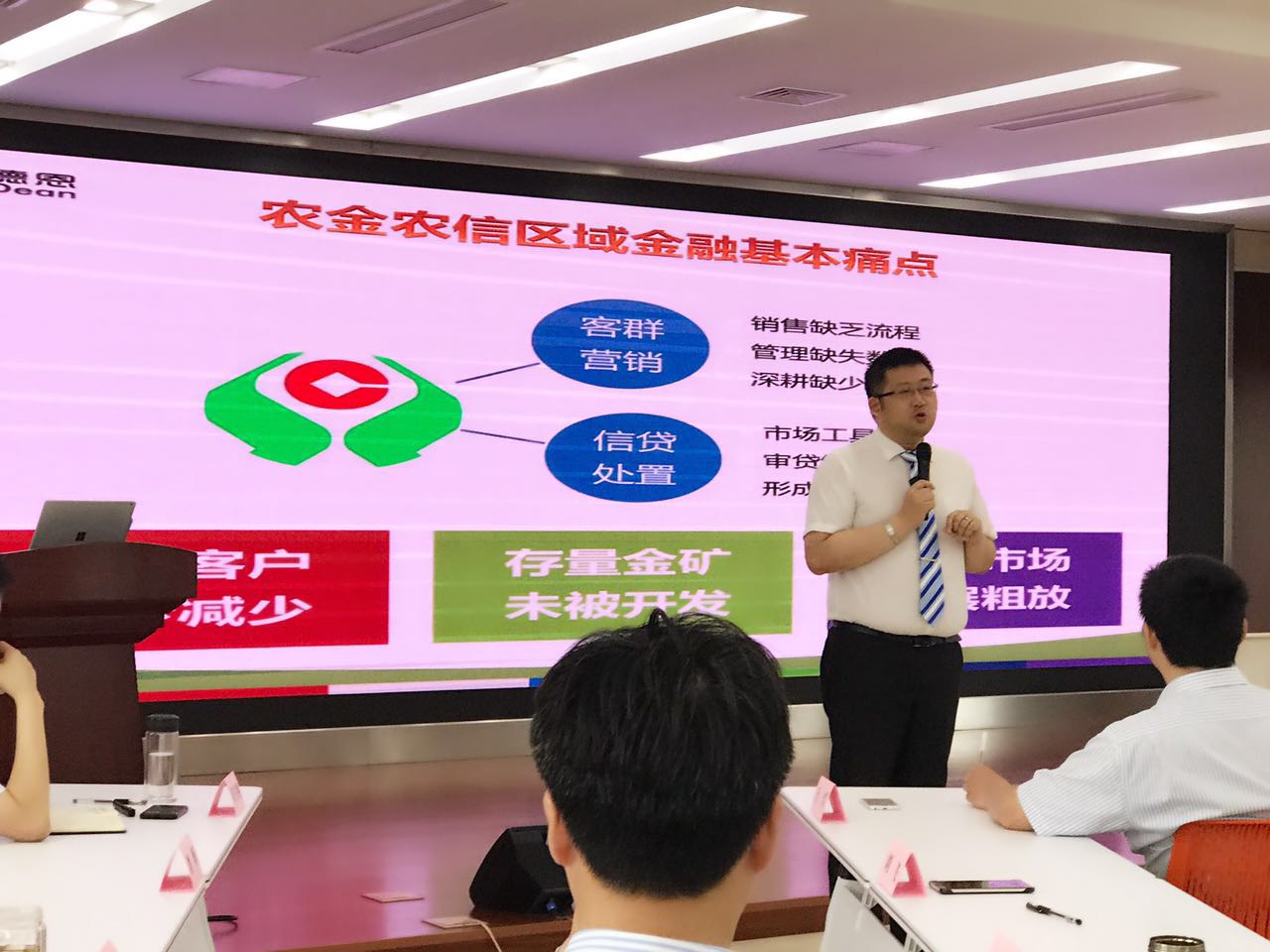 沈寅鑫老师为靖江农商行精英作网格化精准营销培训相关图片